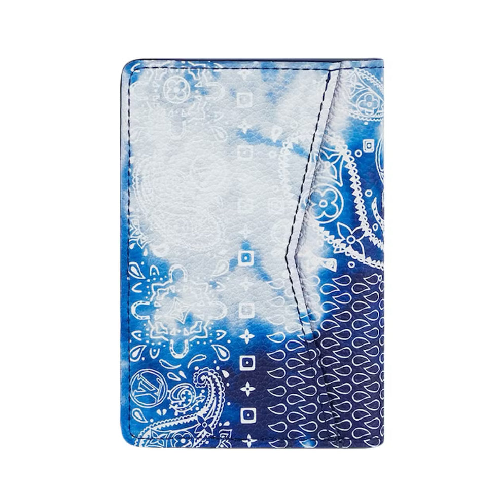 Louis Vuitton “Bandana Blue” Pocket Organizer Wallet