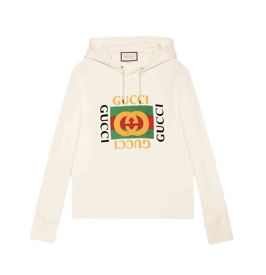 Gucci OG Logo Cream Hoodie