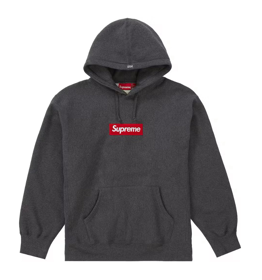 Supreme Box Logo Charcoal Hoodie