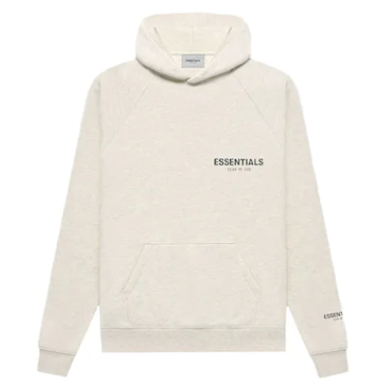 Fear of God Essentials Core Collection Pullover Hoodie Light Heather Oatmeal
