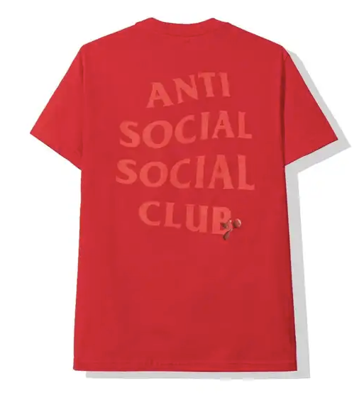 Anti Social Social Club Flame Tee Red Orange