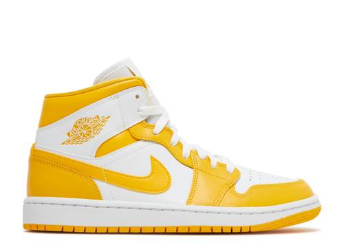 Jordan 1 Mid White University Gold (W)