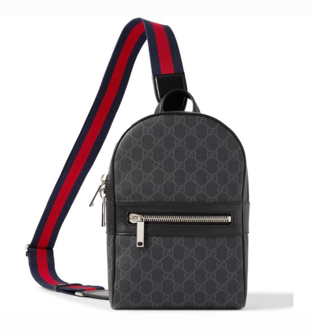 Gucci GG Canvas Black Crossbody Bag