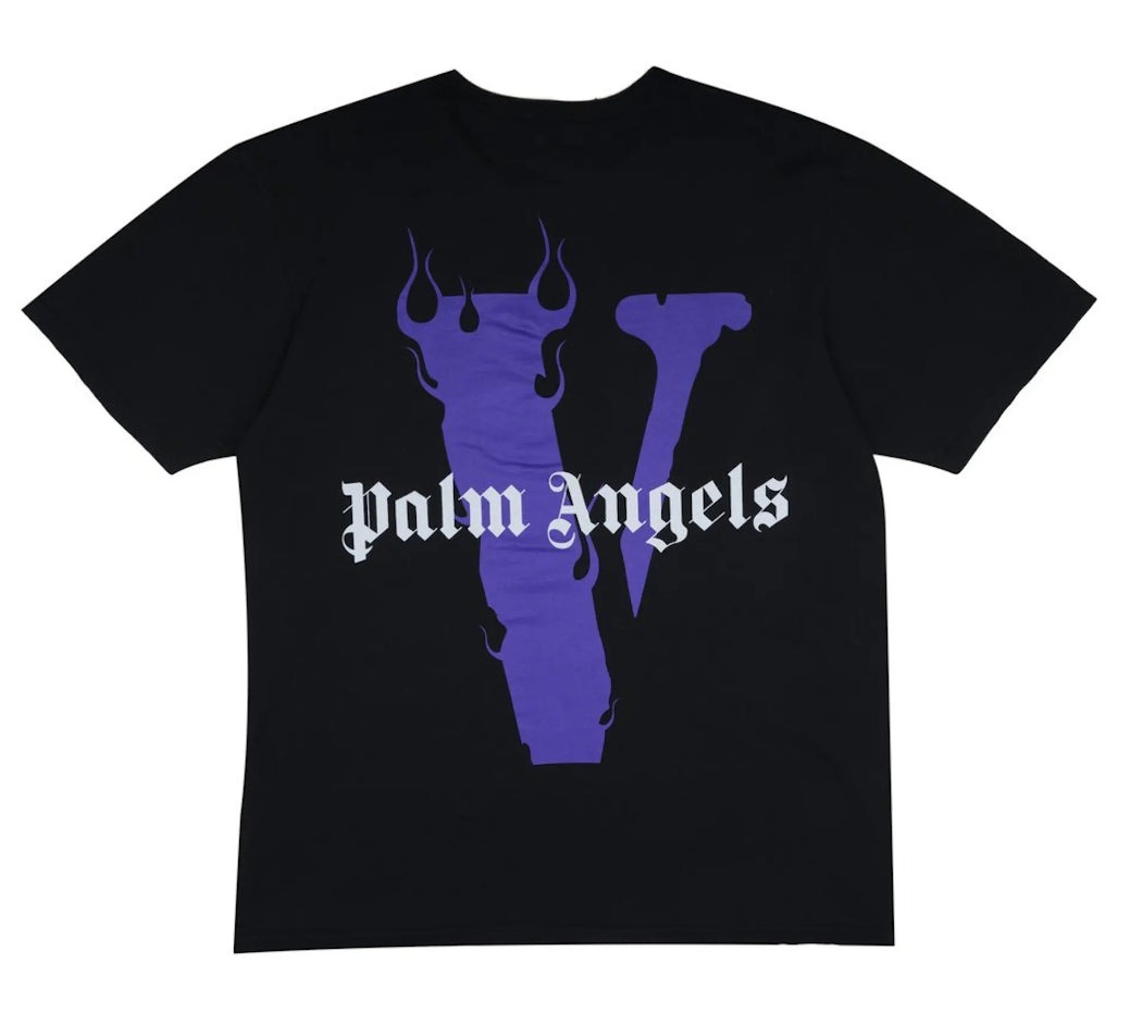 Vlone x Palm Angels Tee Black Purple