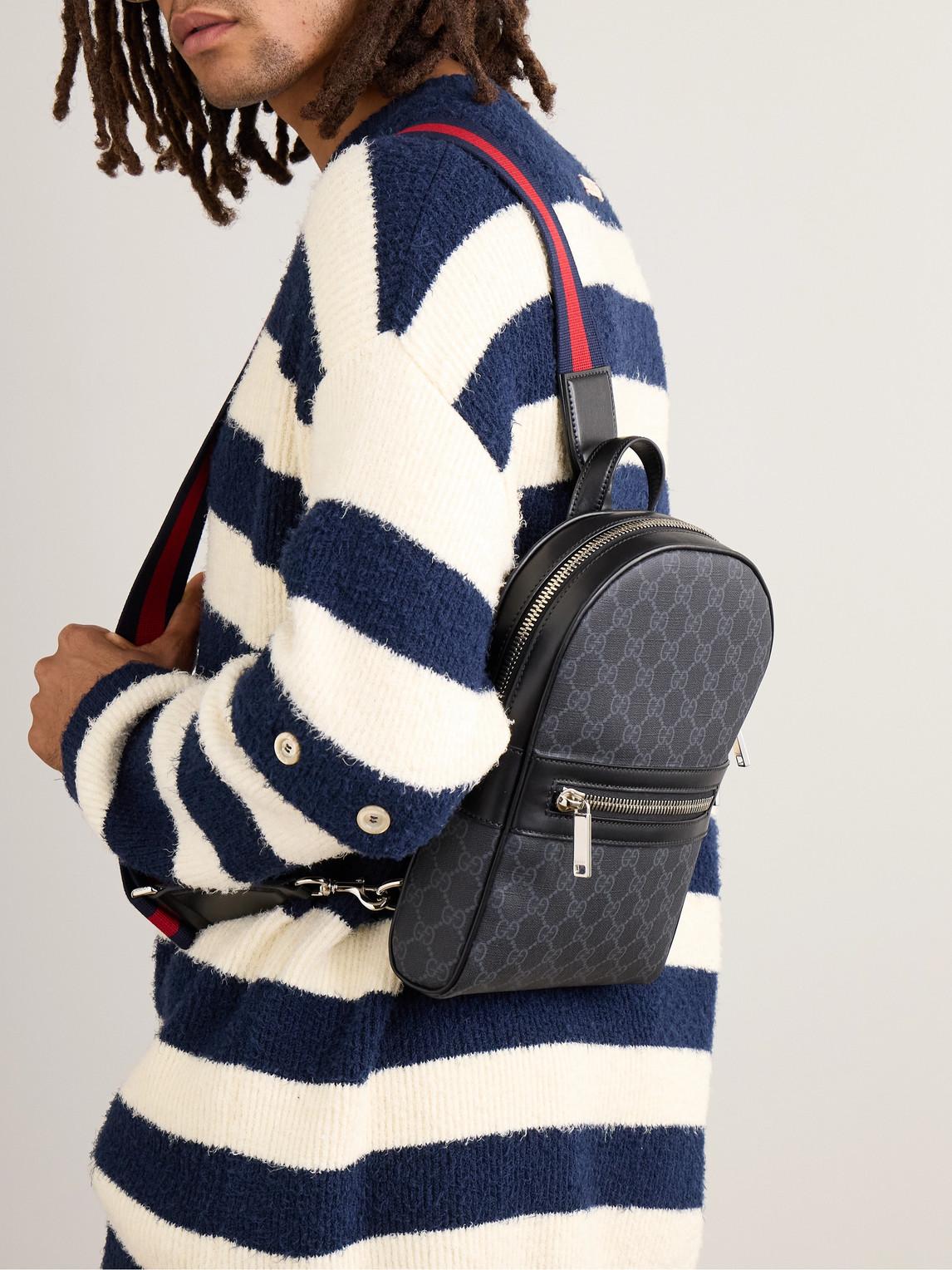 Gucci GG Canvas Black Crossbody Bag