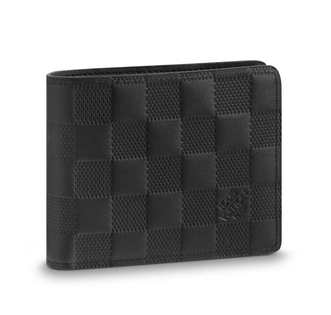 Louis Vuitton Damier Black Bi Fold Wallet (USED) (Copy)
