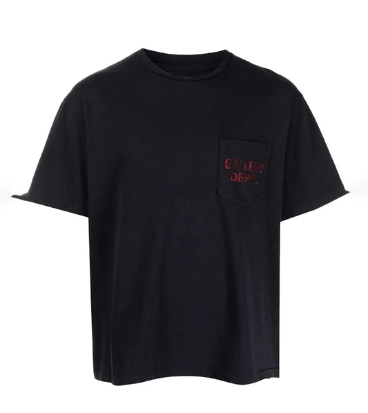 Gallery Dept Pocket Red Tee Black