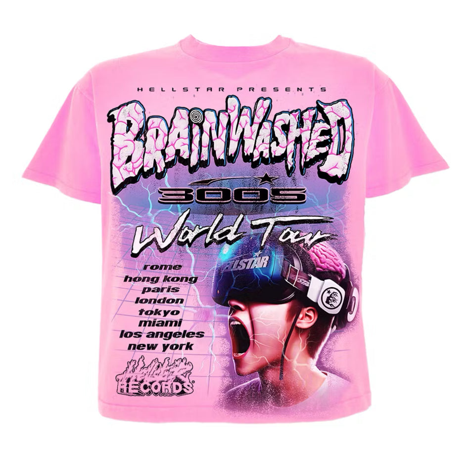 Hellstar Brainwashed Tee Pink