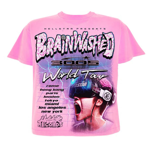 Hellstar Brainwashed Tee Pink