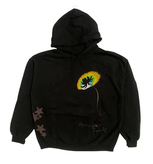 Travis Scott Tour Melt Hoodie Black