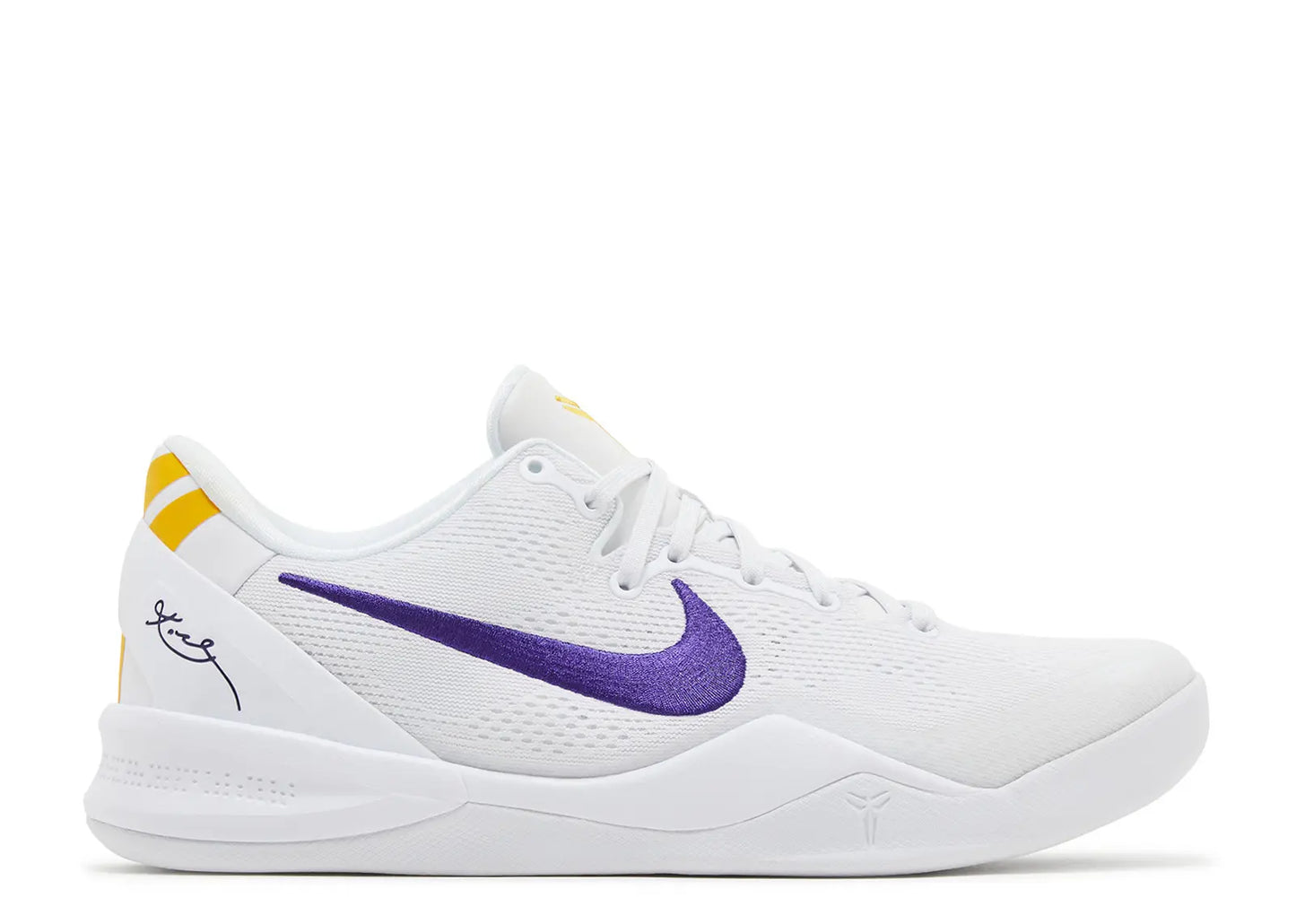 Kobe 8 Laker White