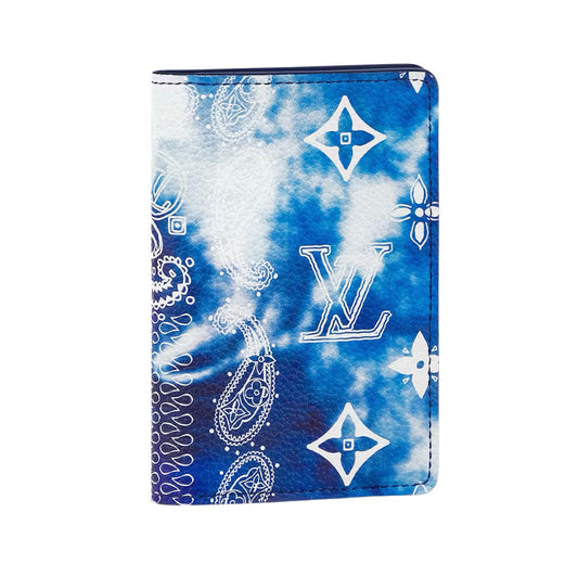 Louis Vuitton “Bandana Blue” Pocket Organizer Wallet