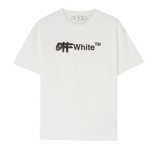 Off-White Spray Logo Tee White