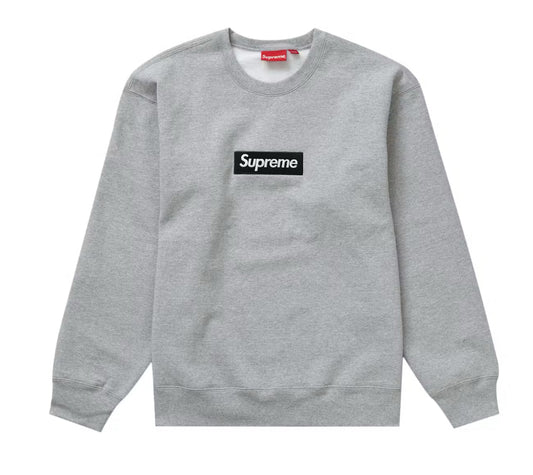 Supreme Box Logo Crewneck Heather Grey FW22
