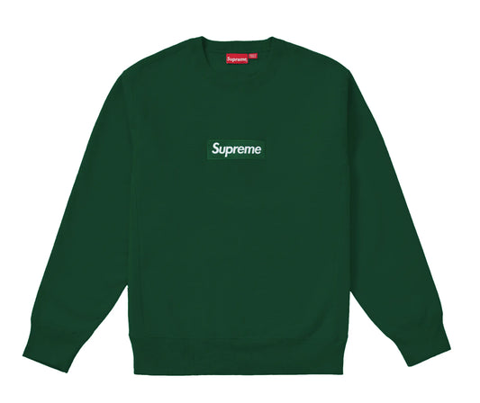 Supreme Box Logo Crewneck (FW18) Dark Green