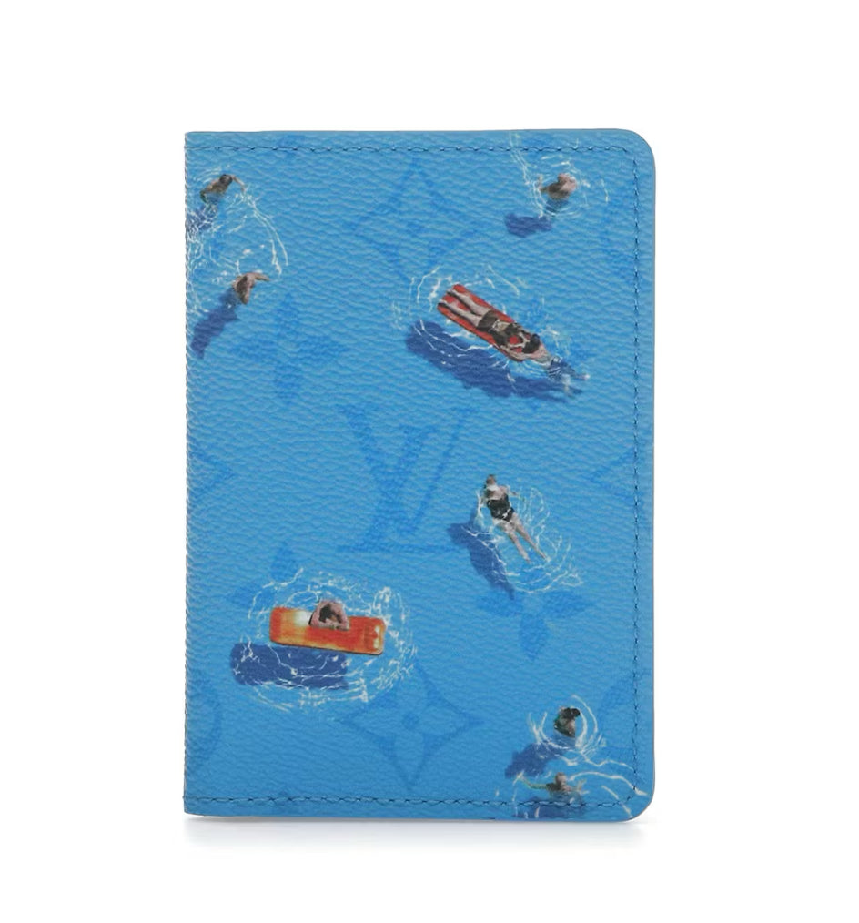 Louis Vuitton “Blue Lagoon” Pocket Organizer Wallet