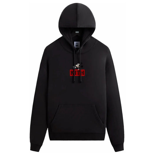 Kith x Disney Mickey Classic Logo Hoodie Black