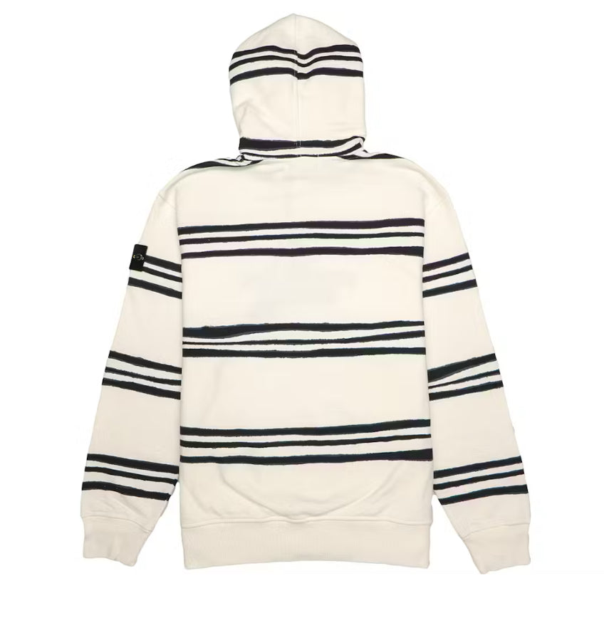 Supreme Stone Island Warp Stripe Hoodie White