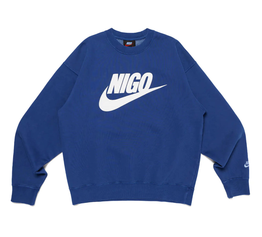 Nike X Nigo NRG Fleece Crew Sweatshirt Navy