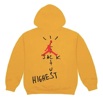 Travis Scott Jordan Cactus Jack Highest Hoodie Gold