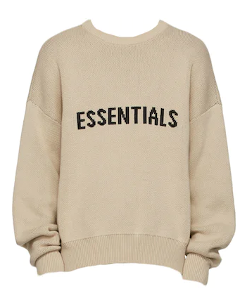 Fear of God Essentials SSENSE Exclusive Pullover Sweater Linen