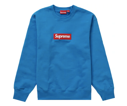 Supreme Box Logo Crewneck (FW22) Blue