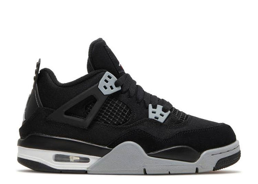 Jordan 4 Retro Black Canvas (GS)