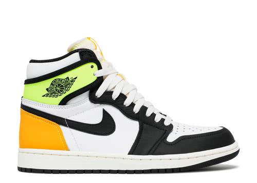 Jordan 1 Retro High White Black Volt University Gold (USED)