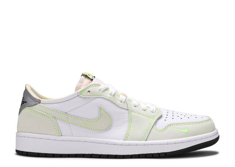 Jordan 1 Retro Low White Ghost Green Black