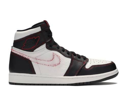 Jordan 1 Retro High Defiant White Black Gym Red