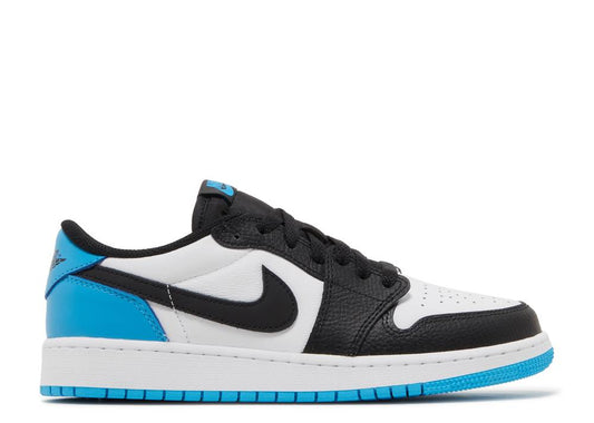 Jordan 1 Retro Low OG Black Dark Powder Blue (GS)