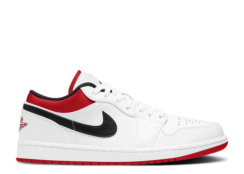 Jordan 1 Low White University Red Black